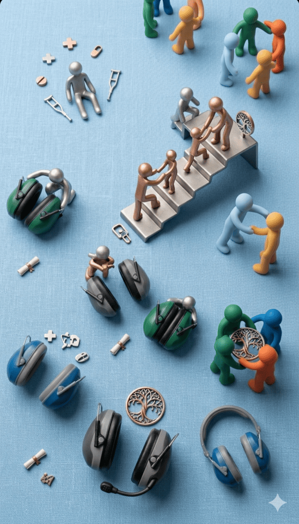 Mujer con gesto de cansancio apoyando sus manos sobre la cabeza.